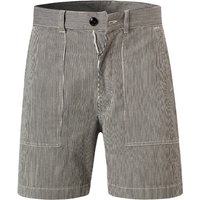 WOOLRICH Herren Shorts schwarz Baumwolle gestreift von WOOLRICH