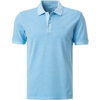 WOOLRICH Herren Polo-Shirt blau Baumwoll-Piqué von WOOLRICH
