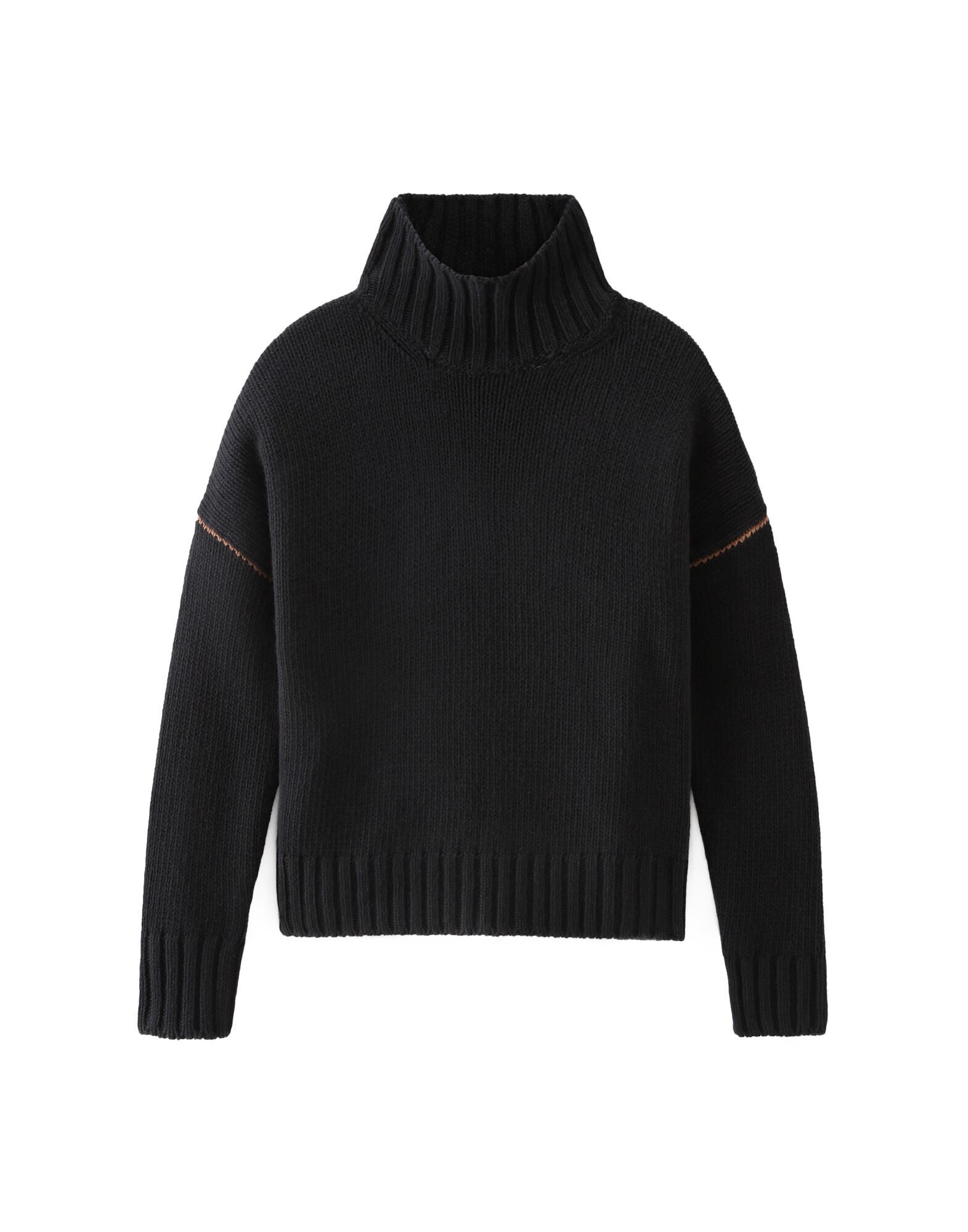 WOOLRICH Rollkragenpullover Damen Schwarz von WOOLRICH