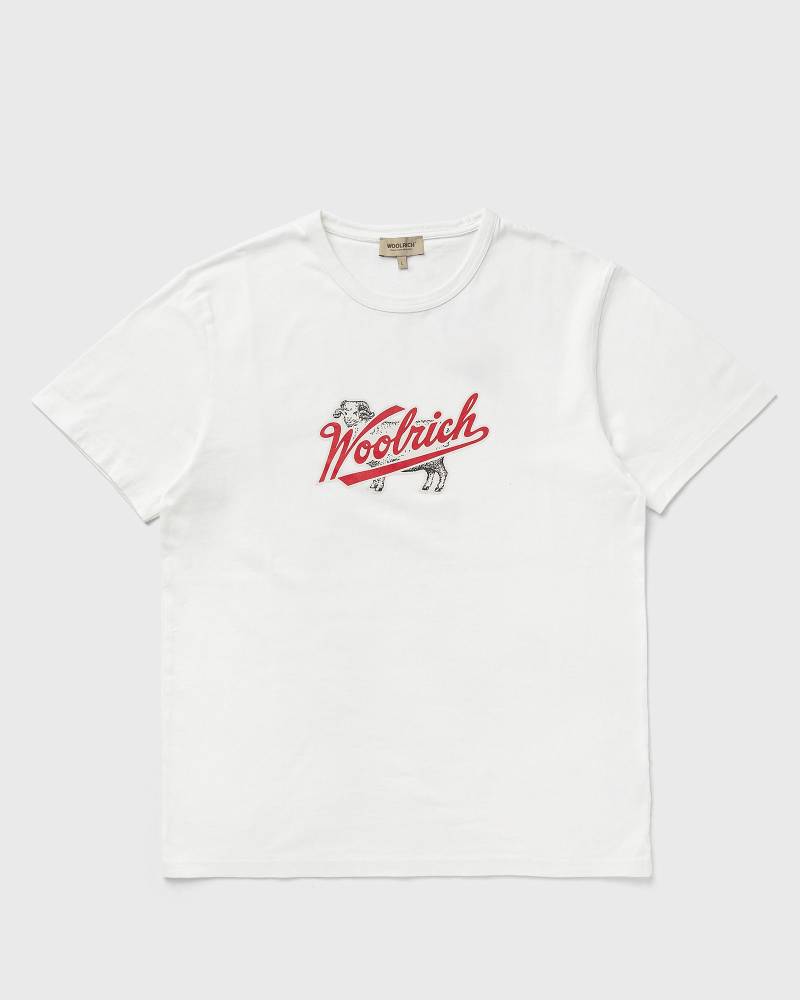 WOOLRICH SHEEP GRAPHIC T-SHIRT men Shortsleeves white in Größe:S von WOOLRICH