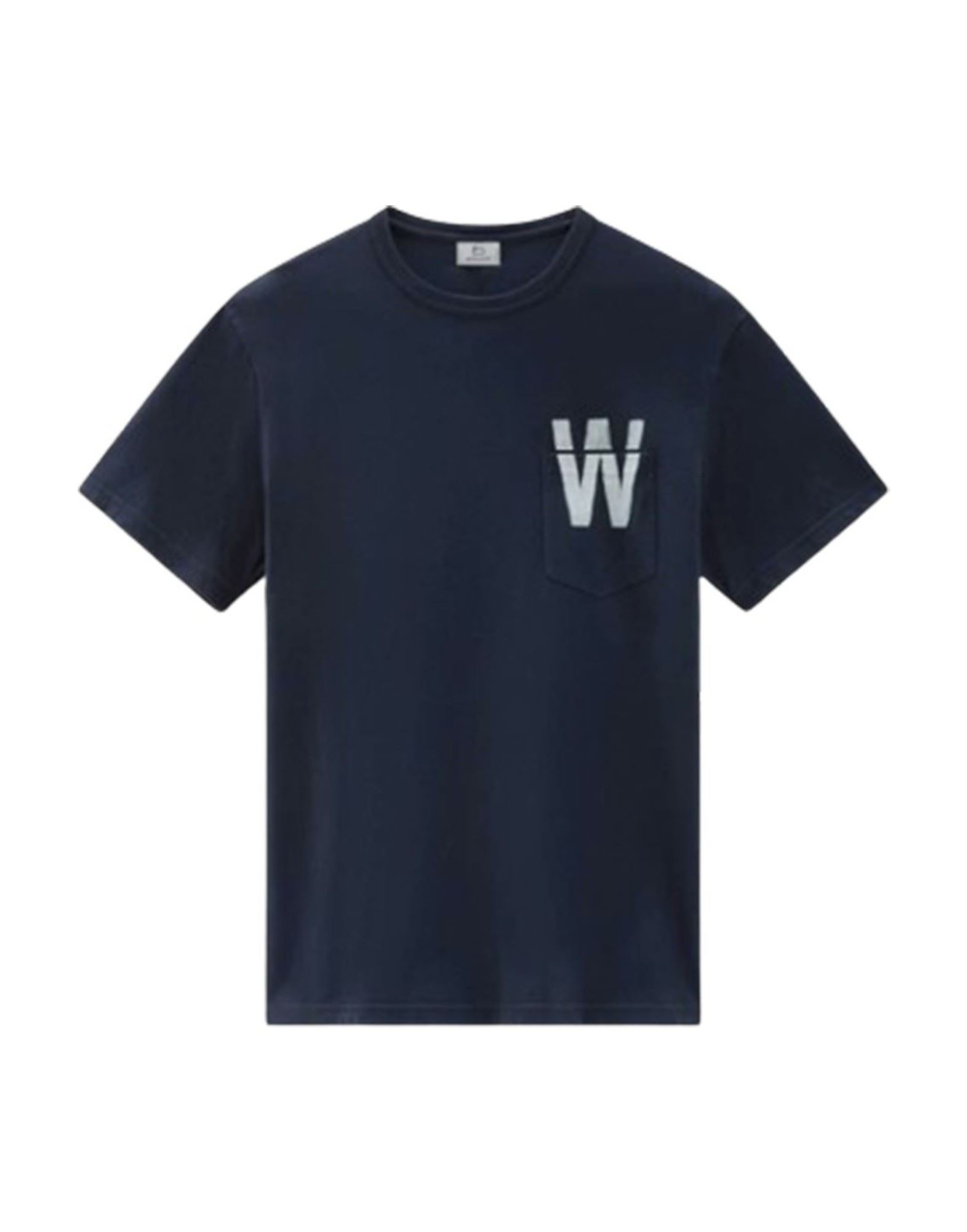 WOOLRICH T-shirts Herren Marineblau von WOOLRICH