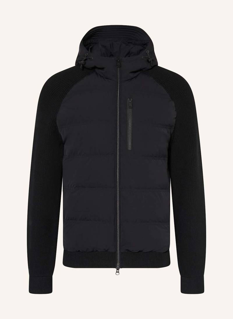 Woolrich Daunenjacke Matt Im Materialmix schwarz von WOOLRICH