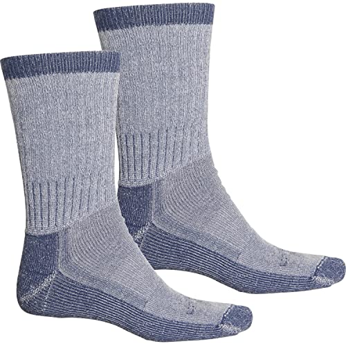 Woolrich The Big Woolly Heavyweight Outdoor-Socken, Merinowolle, Crew (für Herren) groß, Grau, Large von WOOLRICH