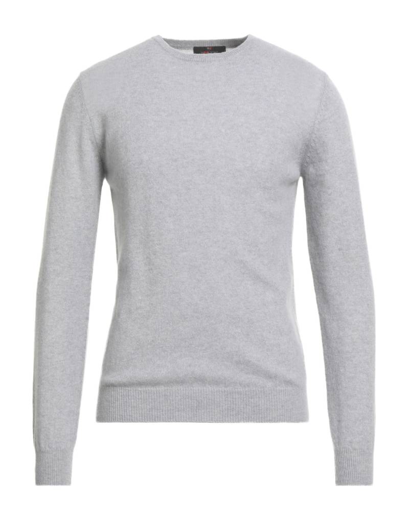 WOOLZONE Pullover Herren Hellgrau von WOOLZONE