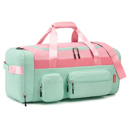 WOOMADA Kinder-Reisetasche, pink/grün von WOOMADA