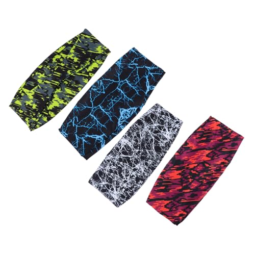 WOONEKY 4stücke Elastisches Stirnband Für Yoga Und Fitness Schweißbänder Als Haarschmuck Sport-kopftuch Für Frauen Und Männer Mit Breiten Kanten von WOONEKY