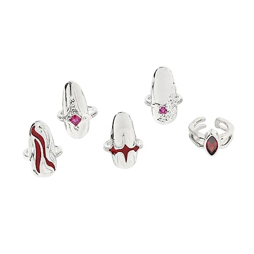 5 Sätze Nagelring Nageldekor Ring für Frauen Damenringe Nagelschmuck tischläufer weihnachten rolf zuckowski weihnachten cadfi fingernagel ringe frauen schmuck Zinklegierung Weiß WOONEKY 5 Sätze Nagelring Nageldekor Ring für Frauen Damenringe Nagelschmuck tischläufer weihnachten rolf zuckowski weihnachten cadfi fingernagel ringe frauen schmuck Zinklegierung Weiß WOONEKY von WOONEKY