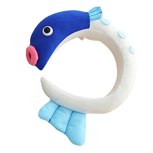 WOONEKY 1stück Lustige Plüsch Fisch Haaraccessoires Für Partys Cosplay Und Festivals Und Bequemer Haarreif Aus Hochwertigem Plüschmaterial Für Halloween Und Kreative Dekoration von WOONEKY