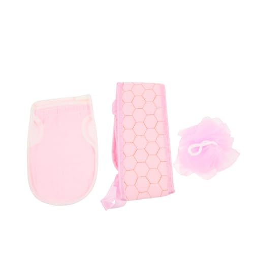WOONEKY Home Bad Dusche Mitt Badetuch Set Seife Schäumen Werkzeug Zurück Wäscher Für Peeling von WOONEKY