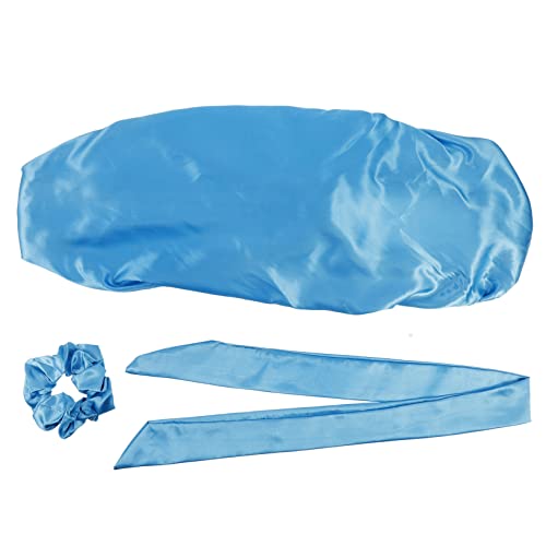 WOONEKY 1satz Langem Elastischen Nacht-schlafhut Für Damen Seidenhaube Zur Haarpflege Atmungsaktiv Und Leicht Mit Breitem Gummizug Für Hohen Tragekomfort von WOONEKY