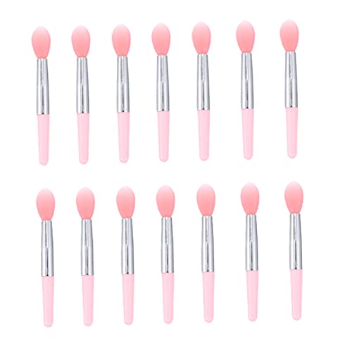 WOONEKY Mini-make-up-pinsel-set Lippenstift- -pinsel 15-teiliges Paket Silikon-lippenpinsel Lidschatten- Kompaktes Tragbares Make-up-tool von WOONEKY