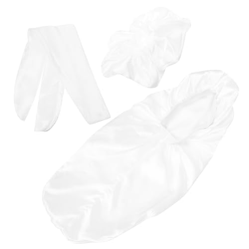 WOONEKY 1satz Praktisches Satin Haarnetz Für Damen Atmungsaktive Schlafhaube Teiliges Mit Breitem Gummiband Für Reisen Hause Schützt Locken Und Haare Beim Schlafen von WOONEKY