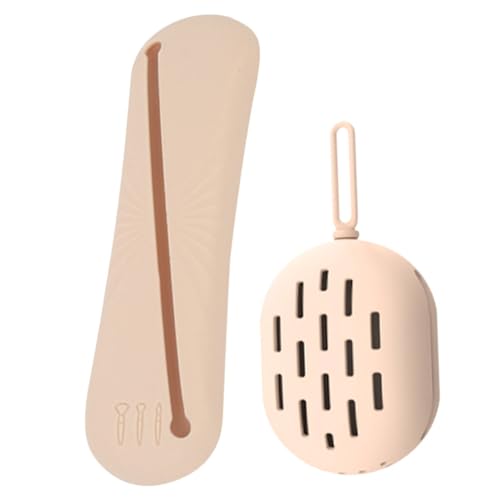 WOONEKY Make-up-pinselhalter Aus Make-up-schwammhalter Tragbarer Kosmetik-Organizer Mit Löchern Für Belüftung Pinsel-Organizer Und Schwamm-pinselhalter von WOONEKY