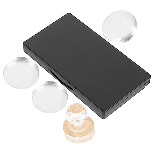 WOONEKY Leere Lidschattenpalette mit Spiegel Tragbare Make Up Palette für 3 Fächer Robust und Wiederverwendbar für Selbstgemacht Lidschatten und Kosmetikaufbewahrung von WOONEKY