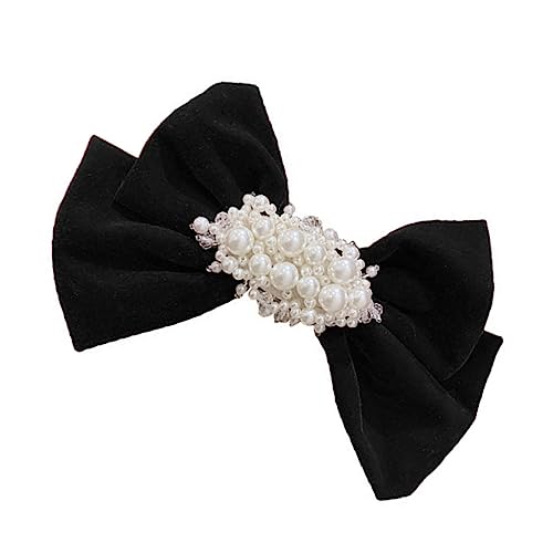 WOONEKY Perlen Haarschmuck Bowknot Clip Haarschmuck Für Frauen Mädchen Hochzeit Party Kopfschmuck Ornament von WOONEKY