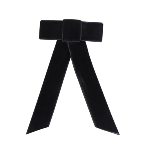 WOONEKY 1 Stück Großer Haarschleifen Clip für Mädchen Haarklammer mit Großem Bowknot für Partys Geburtstage und Besondere Anlässe Schwarz Einfach Anzubringen und Vielseitig von WOONEKY