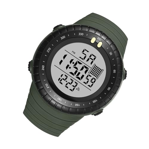 WOONEKY 1 Stück Multifunktionale wasserdichte Herren Sportuhr Elektronische Armbanduhr mit Alarm Luminous Display für Schwimmen und Outdoor Aktivitäten Geeignet für Männer Zufällige Farbe von WOONEKY