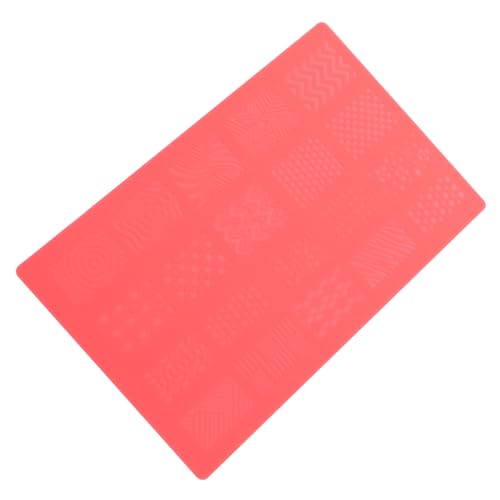 WOONEKY 1 Stück Nagel Stempel Vorlage Maniküre Werkzeug für Kreative Nagelkunst Geeignet für DIY Nail Art Wiederverwendbare Stamping Platte für Natürliche Nägel und UV Gel von WOONEKY