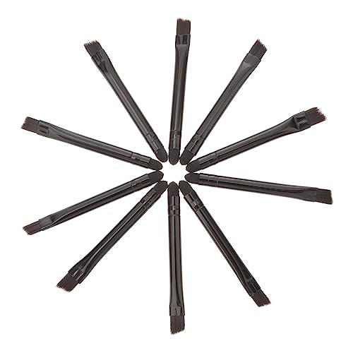 WOONEKY 10stücke Teiliges Doppelseitiger Lidschattenpinsel Kompakte Bequeme Schminkpinsel Für Augen-make-up Für Damen Und Unterwegs Hochwertige Und Edelstahlmaterialien von WOONEKY