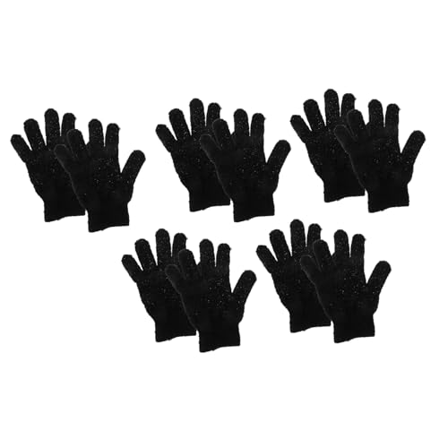 WOONEKY 10 Stück Peeling handschuhe aus Polyester Sanftes Körperpeeling für Männer und Frauen Maschinenwaschbar Effektive Entfernung Abgestorbener Haut für Dusche und Bad von WOONEKY