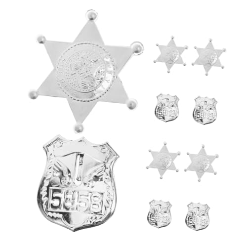 WOONEKY 10 Stück Rollenspiel Rollenspiel Cop Rollenspiel Halloween Cop Cosplay Kostüm Cosplay Zubehör Verkleidungszubehör Für Cosplay Requisiten von WOONEKY