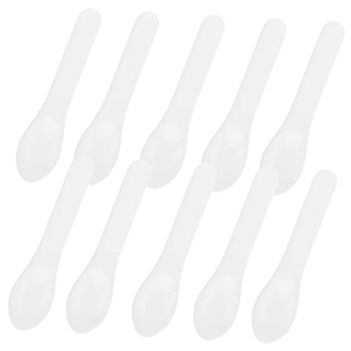 WOONEKY 10stücke Kunststoff Löffel Für Creme Applikator Kosmetik Spatel Barlöffel Mischen Und Auftragen Von Hautpflegeprodukten von WOONEKY