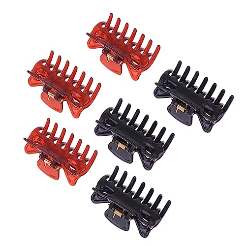 WOONEKY 10 Stück Teiliges Langlebige Ponytail Jaw Clips aus Schwarzem und Braunem PP Material Haarklammern für Frauen und Mädchen Einfache Handhabung Robust und Vielseitig für Alltag und von WOONEKY