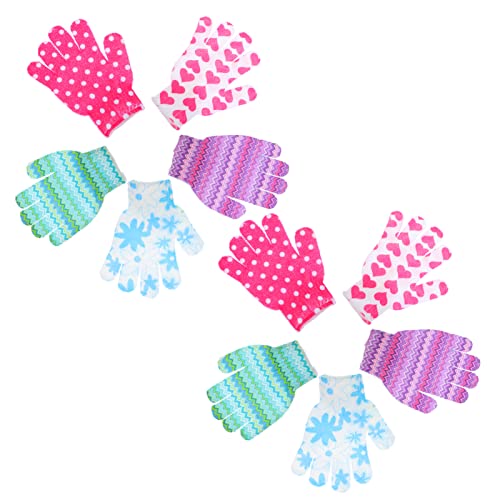 WOONEKY 10-teiliger Bade-rückenschrubber Dusch-peeling-handschuhe Für Kinder Und Erwachsene Reinigungshandschuh Duschzubehör Badetuch-set von WOONEKY