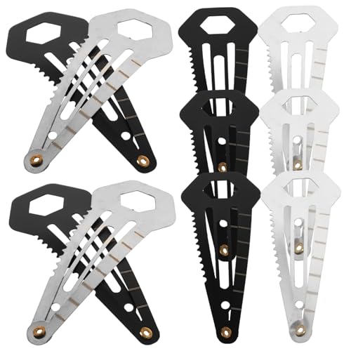 WOONEKY 10stücke -haarnadeln Multifunktions-haarspangen Silber Und Schwarz Bobby-pins Für Damen Herren Camping Wandern Reisen von WOONEKY