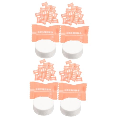 WOONEKY 100 Stück Komprimierte Handtücher Reisehandtücher Komprimierte Tragbare Tücher Kompakte Handtuchtabletten Outdoor Reisehandtuch Toilettenpapiertabletten Outdoor Versorgung von WOONEKY