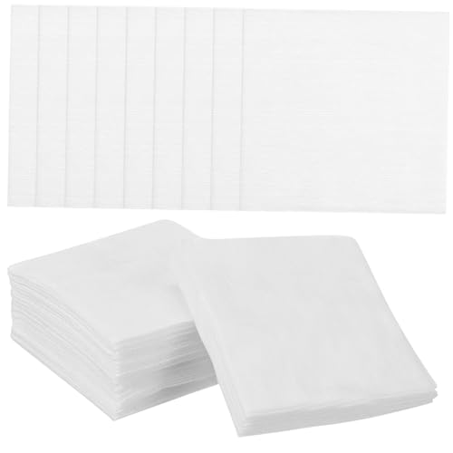 WOONEKY 100 Stück Make Up Entferner Pads aus Hautfreundlichem Vliesstoff Weich Hautverträglich für Sanfte Gesichtsreinigung und Gründliches Abschminken Praktische Makeup Cleaning Tools von WOONEKY