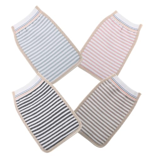 WOONEKY 10stücke Doppellagiges Duschtuch Mit Manschetten-design Aus Pflanzengewebe Peeling-badetuch Für Erwachsene Hochwertiges Badetuch Mit Integrierter Elastischer Verarbeitung Dichtes von WOONEKY