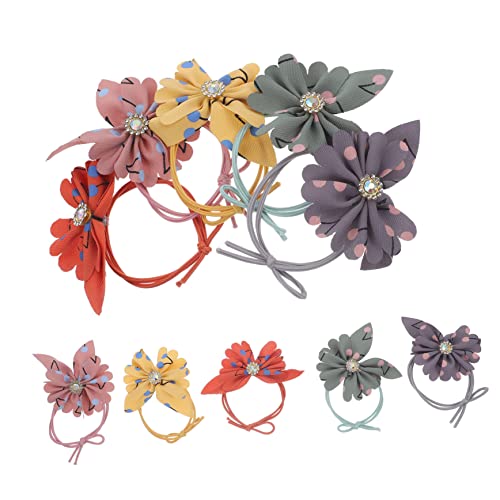WOONEKY 10stücke Blumen Haar Clips Elastische Haar Bänder Pferdeschwanz Halter Für Frauen Mädchen von WOONEKY
