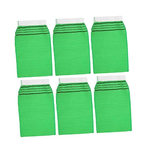 WOONEKY Badehandschuhe Aus Kunstseide 10 Peeling-handschuhe Badetuch Waschhandschuh Grobe Textur Sauna Tragbar Für Unterwegs Zu Hause von WOONEKY
