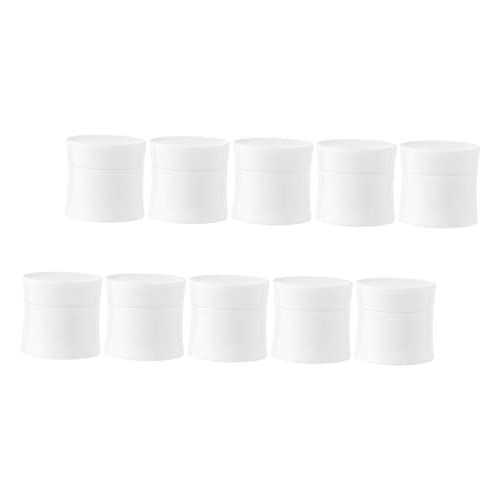 WOONEKY 10stücke Leere Cremeflasche Organizer Reise-aufbewahrungsflasche Kosmetik-probenbox Nachfüllbare Cremeflasche Kosmetiketui Kompakt Für Salben Lotionen Cremes Balsame von WOONEKY