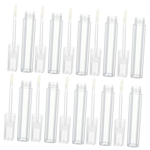 WOONEKY 10stücke Leere Lip Gloss Röhrchen Lippenbalsam Container Transparent Wiederverwendbare Kosmetikflaschen Für Lippenpflege Und Kreative Projekte von WOONEKY