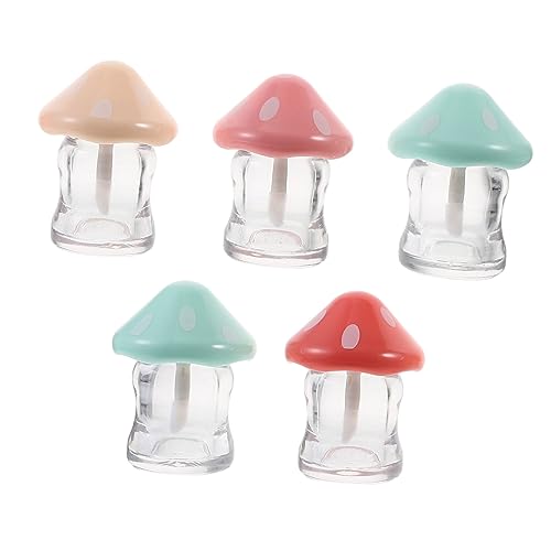 WOONEKY 10stücke Mushroom Lip Gloss Röhrchen Leere Lip Balm Behälter Für Wiederverwendbare Lippenpflege Tuben Mit Wendel Für Kleine Unternehmen Und Kosmetikprojekte von WOONEKY