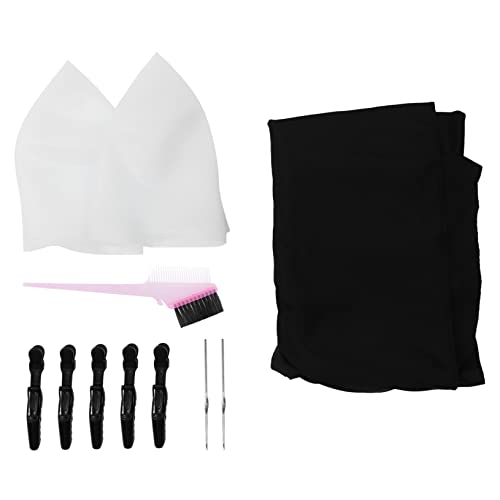 WOONEKY 11stücke Haarsträhnenset Mit Wiederverwendbarer Haarfärbekappe Aus Silikon Haarklemme Färbepinsel Und Häkelnadel Für Diy-haarfärbung Zu Hause Salon von WOONEKY