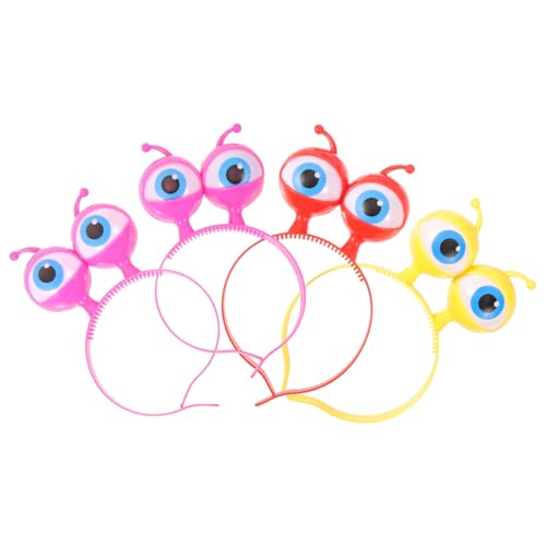 WOONEKY 12 Stk Cartoon-haar Party-kopfbedeckung Für Kinder Außerirdischer Augenschmaus Glühen Augapfel-kopfschmuck Für Halloween Led Leuchtendes Augapfel-stirnband Leuchtendes Stirnband von WOONEKY
