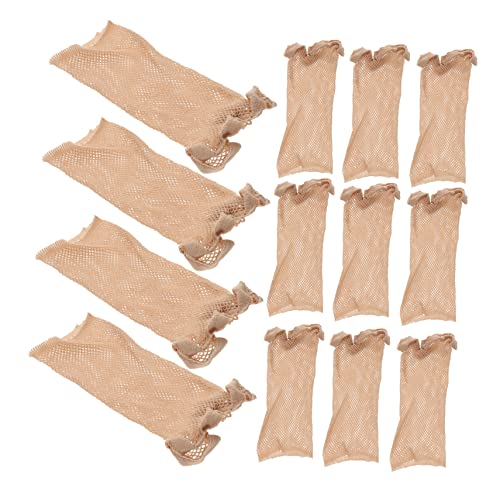 WOONEKY Unsichtbare Perückenkappe Für Frauen Strumpf-design 12 Stück Polyester- Weich Und Atmungsaktiv Einheitsgröße von WOONEKY