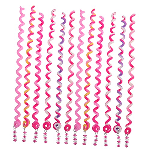 WOONEKY 12stücke Teiliges Haarstyling Clips Bunte Spiral-haaraccessoires Zum Einflechten Für Mädchen Für Kreative Frisuren Und Besondere Anlässe von WOONEKY