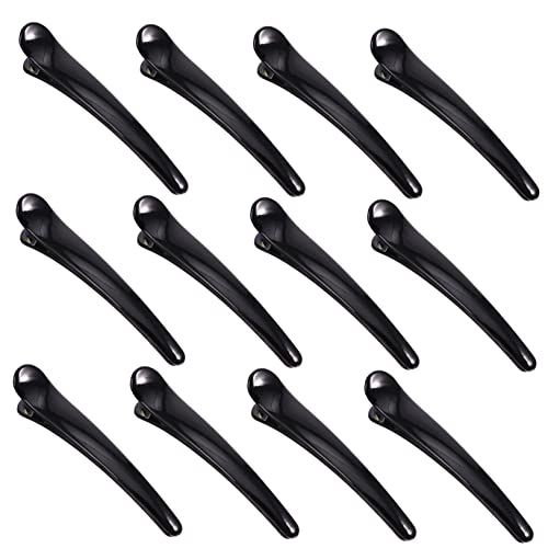WOONEKY Haar-accessoires-set – 12 Stylische Entenschnabel-clips Aus Acryl Für Damen Mädchen Zum Frisieren Oder Für Den Salon von WOONEKY
