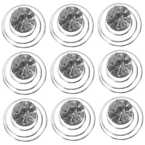 WOONEKY 12stücke Mini Strass Spiral Haarspangen Für Frauen Haarnadeln Mit Strass Für Hochzeit Prom Party Flexible Haarclips Für Langes Haar Dutt Dekoration von WOONEKY