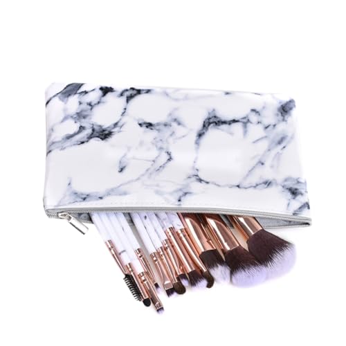 WOONEKY 12stücke Teiliges Makeup Pinselset Mit Marmorgriff Hochwertige Synthetische Kosmetikpinsel Für Präzise Anwendung Für Frauen Und Makeup-enthusiasten Für Täglichen Gebrauch Und von WOONEKY