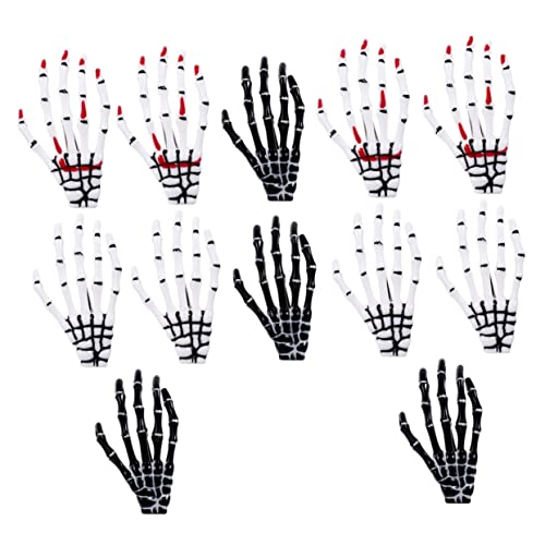 WOONEKY 12stücke Teiliges Skelett-haarklammern Für Halloween Hair Clip Haarschmuck Für Frauen Für Kostümpartys Und Cosplay Verschiedene Designs von WOONEKY