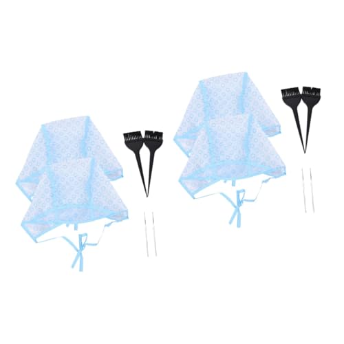 WOONEKY 12stücke Wiederverwendbar-haarfärbe-highlighting-kit Mit Pinsel Und Häkelnadel Für Friseure Und Zu Hause Blauer Und Schwarzer Färbekappen Langlebigem Stahlhaken WOONEKY 12stücke Wiederverwendbar-haarfärbe-highlighting-kit Mit Pinsel Und Häkelnadel Für Friseure Und Zu Hause Blauer Und Schwarzer Färbekappen Langlebigem Stahlhaken von WOONEKY