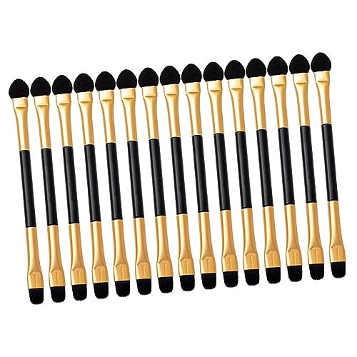 WOONEKY 15stücke Doppelseitige Lidschatten Applikatoren Mit Griff Für Augen Make-up Tragbar Und Vielseitig Einsetzbar Für Lidschatten Nase Lippen Und Mehr von WOONEKY