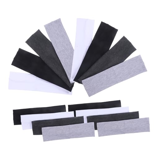 WOONEKY 16 Stück Teiliges Elastisches Sport Haarband Atmungsaktive Stirnbänder Rutschfest und Hautfreundlich für Yoga Workout Laufen und Vielseitige Fitnessaktivitäten von WOONEKY