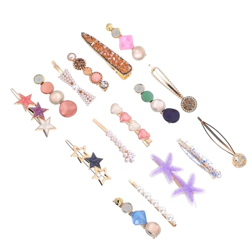 WOONEKY 16stücke Haar Clips Zarte Haarspangen Mode Haar-accessoires Für Mädchen Frauen Seite Haar Klemmen Für Alltag Party Frisuren von WOONEKY