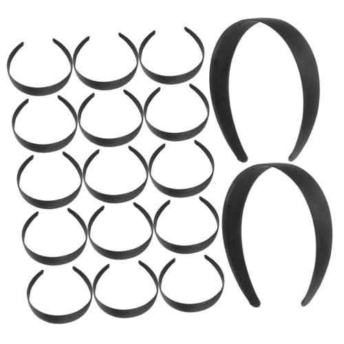 WOONEKY 16stücke Breites Stirnband Vintage Stil Stirnband Gesicht Waschen Stirnbänder Schwarz Damen Haarreifen Beauty Schlichte Schmuck von WOONEKY